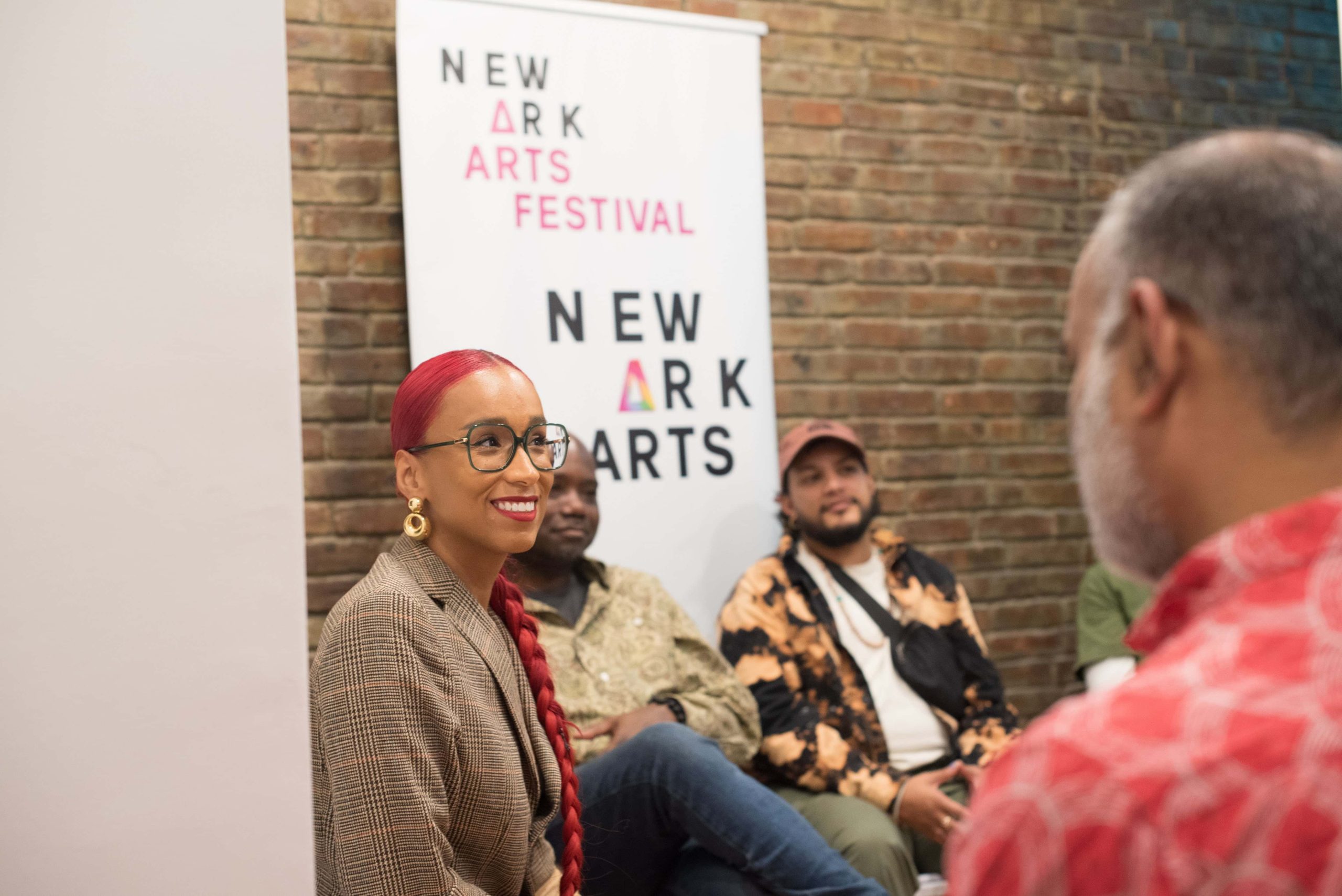 Art gallery and wellness event at The 7 Space in Downtown Newark.