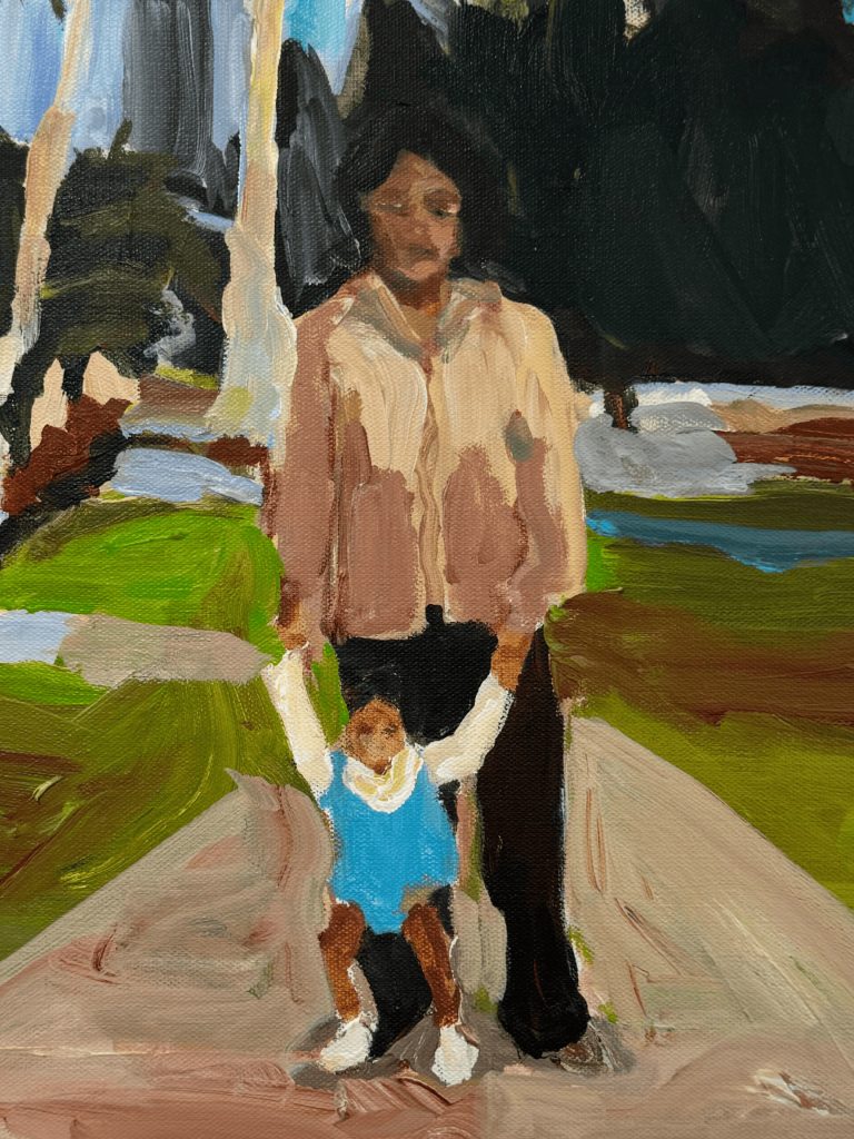 Baby Steps by Matilda Forsberg, 18 by 14 inches